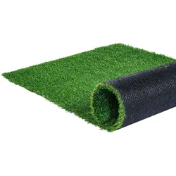 VEVOR Kunstrasen 1530x3050mm Rasenteppich Meterware PP+PE-Materialien Kunstrasenteppich 35mm Florhöhe mit Entwässerungslöchern Ideal für Außengärten Innenhöfe