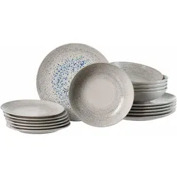 TELLER-SET Rimini grau 18-tlg.
