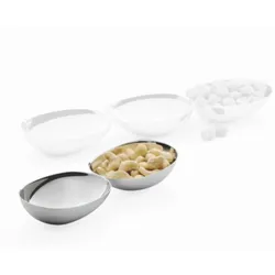 PEBBLES Snackschalen - Duo Set aus Edelstahl
