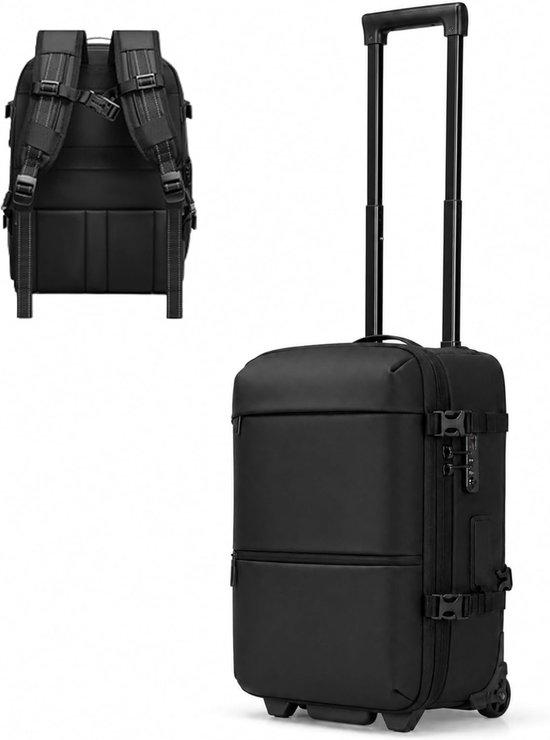 Rucksack 55x35x25 - Rucksack mit Rollen - 40 Liter - Kompakte Vakuumkompression