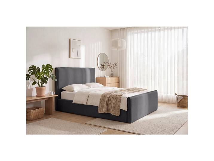 Livetastic Polsterbett, Grau, Kunststoff, Pappel,Pappel, Sperrholz,Sperrholz, 140x200 cm, gepolstertes Kopfteil, Stoffauswahl, in verschiedenen Größen erhältlich,nicht verstellbar, Schlafzimmer, Betten, Polsterbetten
