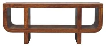 Artisan Furniture Solid Wood Orion Curved Chestnut Media Unit