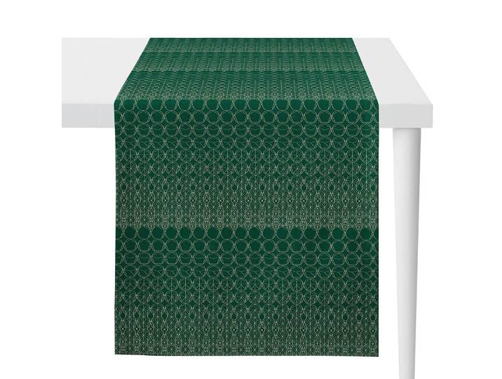 Chemin de table 1308 48 x 140 x 0cm Vert/Vert foncé