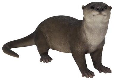 Hi-Line Gift Brown Standing Otter - Ultra Realistic Garden Statue