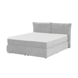 Twist Boxspringbett   ¦ grau ¦ Maße (cm): B: 204 H: 114
