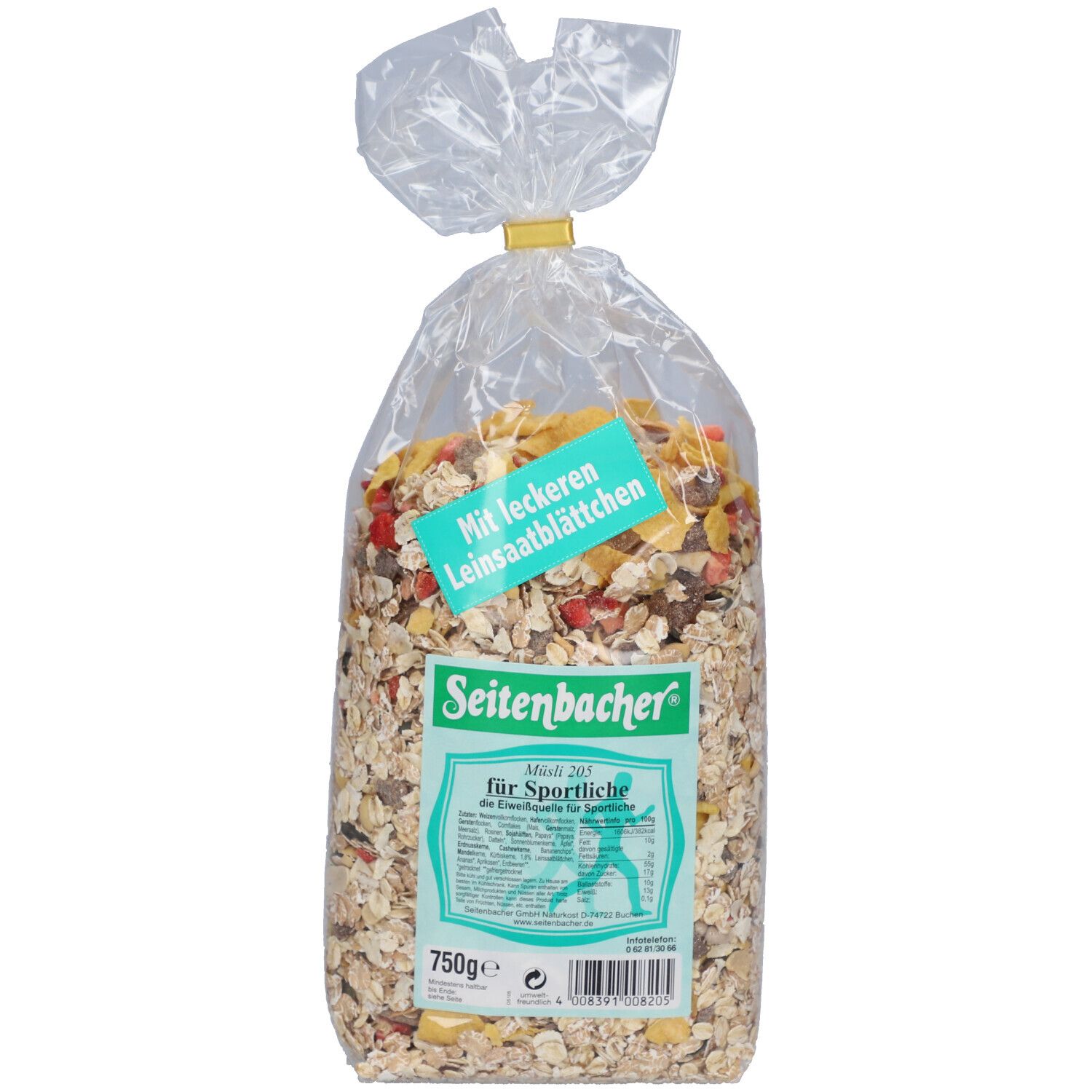 Seitenbacher Sb.-Für Sportliche 750 g Müsli