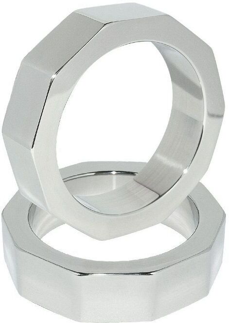 METAL HARD anneau de pénis et décrou de testicule 45 mm