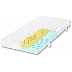 Ergodream Kaltschaummatratze Young Comfort 90 x 190 cm Stoff Weiß