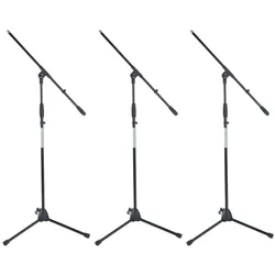 Pronomic MS-116 Mikrofonständer mit Galgen 3er Set