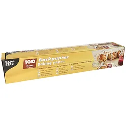 Papstar Backpapier braun in praktischer Faltschachtel 100mx38cm