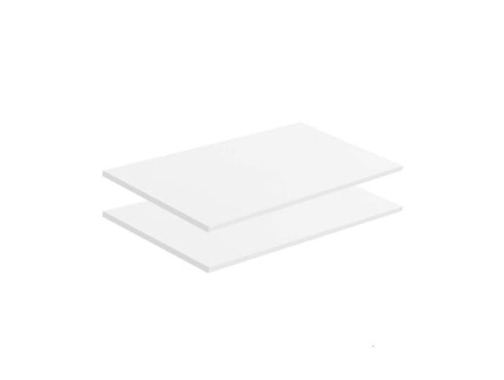 mokebo Einlegeböden 2er-Set für modularen Kleiderschrank 'Die Ableger' in weiß mit 87cm Breite, für mehr Schrankfächer und Stauraum Drehtürenschrank, 87 x 53 x 1,5cm (B/H/T)