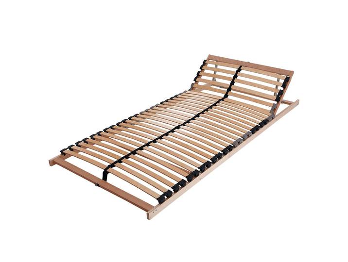 Lattenrost Easy Star verstellbar 90 x 200cm Querholme: Massivholz Buche, naturbelassen Außenholme: Massivholz Birke, naturbelassen