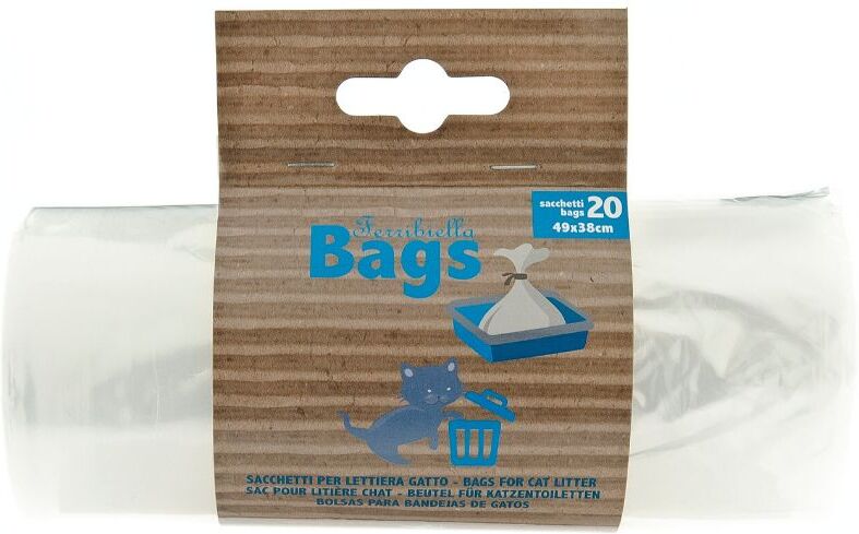 Ferribiella Sacchetti Igienici per Lettiera Gatto Standard 49 x 38 cm