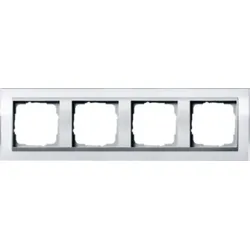 Gira 0214726 Abdeckrahmen 4-fach Zwischen rahmen F/Aluminium Event Klar Weiß