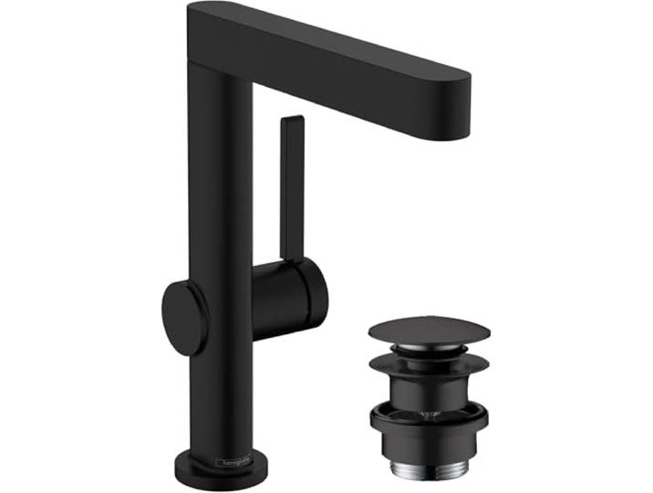 hansgrohe Finoris Mitigeur de lavabo 230\, bonde Push-Open\, noir mat\, 76060670