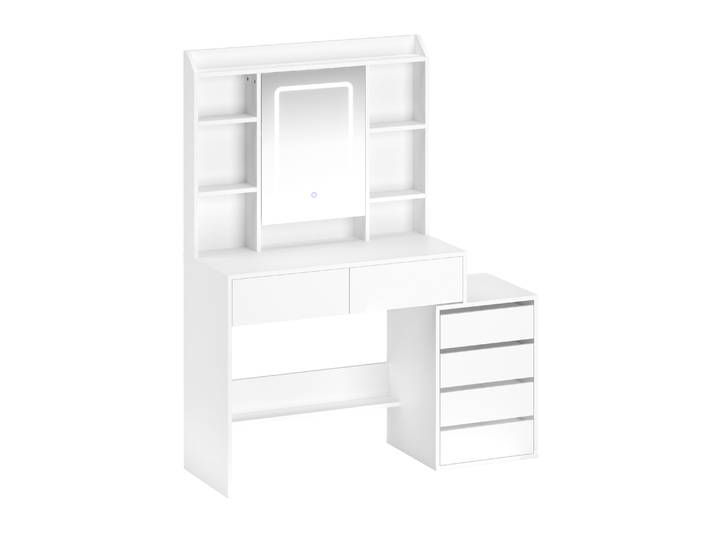 Schminktisch mit Licht MELIA weiss