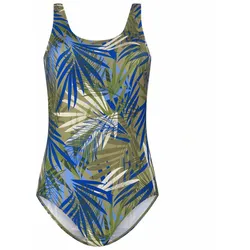 TEN CATE Damen Badeanzug mit Soft-Cups botanical leaves green - 46