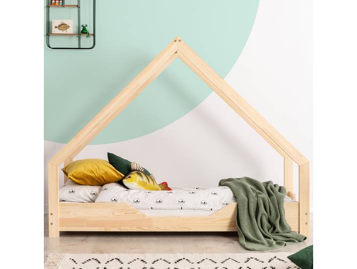 Lit cabane 90x190 sommier inclus Julie Bois