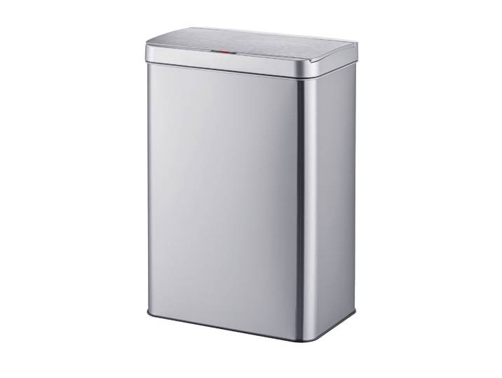 Edelstahl Mülleimer mit Sensor 50l 35 x 18 x 27 cm Silber