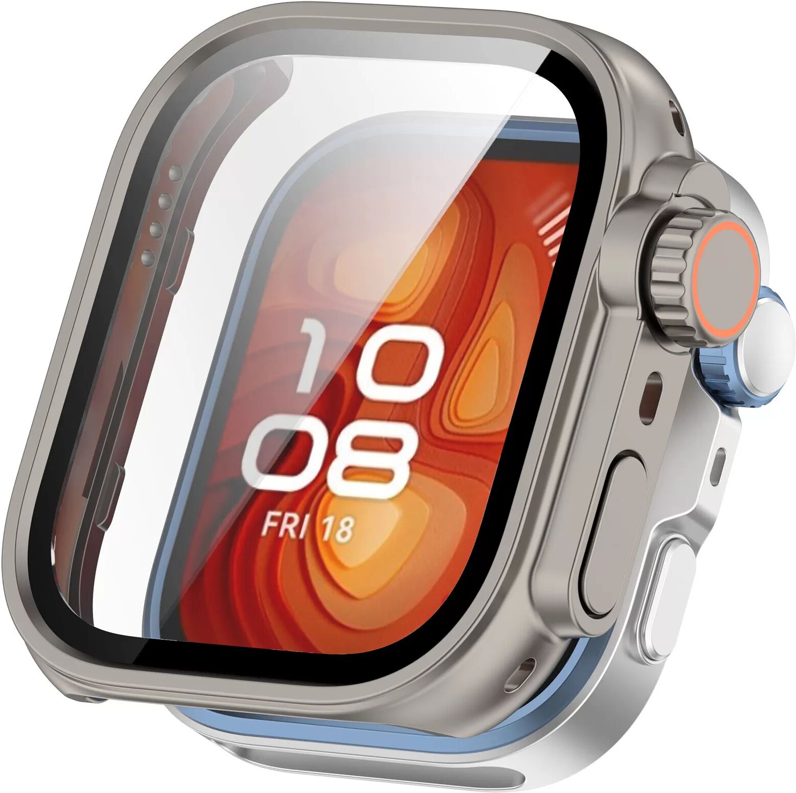 INF Boîtier de Conversion Huawei Watch Fit 4 vers Apple Ultra 2 Gris