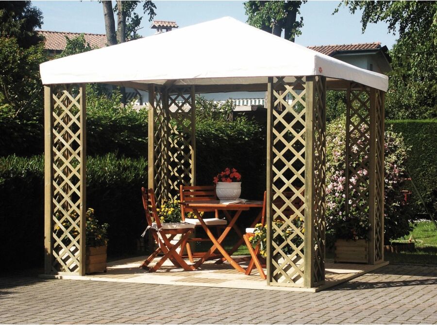 Alce GAZEBO FOX 2022 IN LEGNO 3X3MT