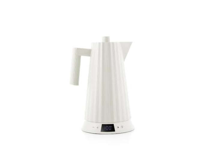 Alessi Plisse bollitore bianco con regolamento temperatura