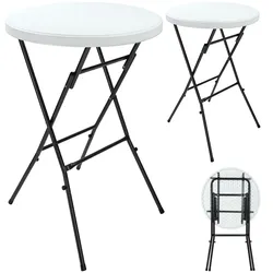 Casaria Deuba Stehtisch Bistrotisch klappbar 72 x 110cm 2er Set