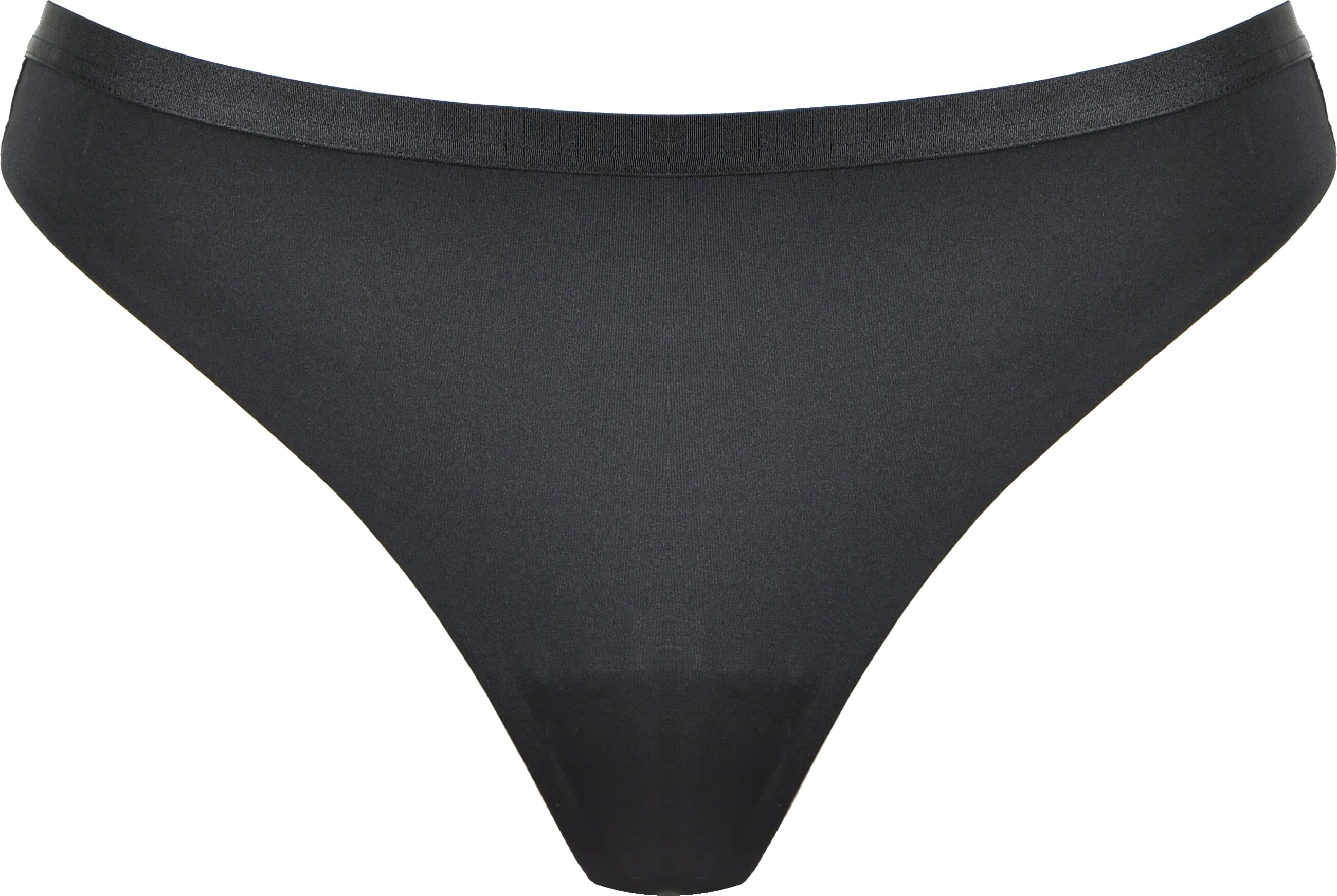 Stringtanga NATURANA "The Thursday", Damen, Gr. 40, 1 Stk., schwarz, Obermaterial: 76% Polyamid, 24% Elasthan, unifarben, Unterhosen Stringtanga, feminin, elastisch, bequem, eng, weich schwarz 40, 1 Stk.
