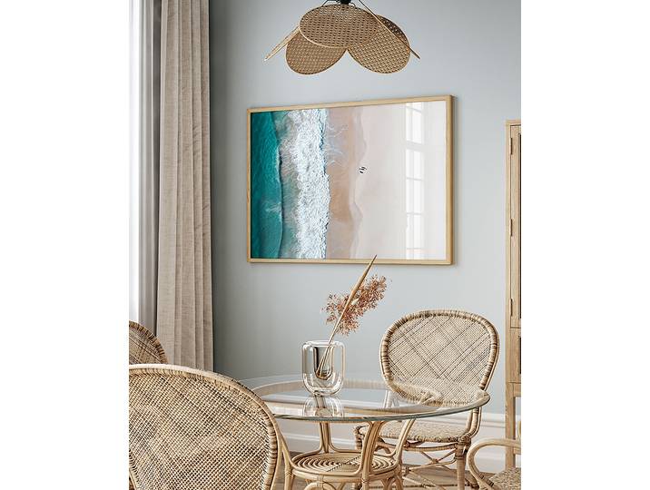 Bild Sunshine Coast Rahmen: Massivholz Buche, lackiert Abdeckung: Acrylglas Multicolor 63 x 83cm