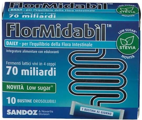 Flormidabil Daily Polvere Integratore Fermenti Lattici 10 Bustine