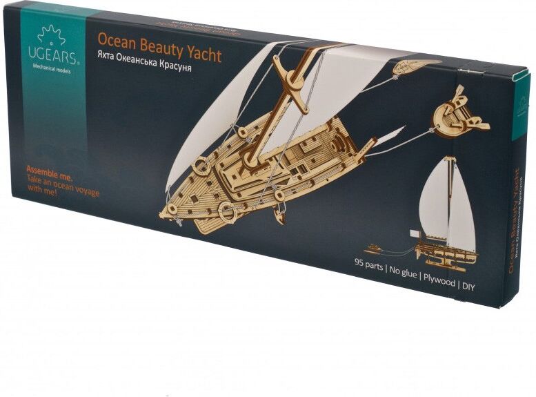 Yacht Beauté de l'océan Ugears - Puzzle 3d en bois