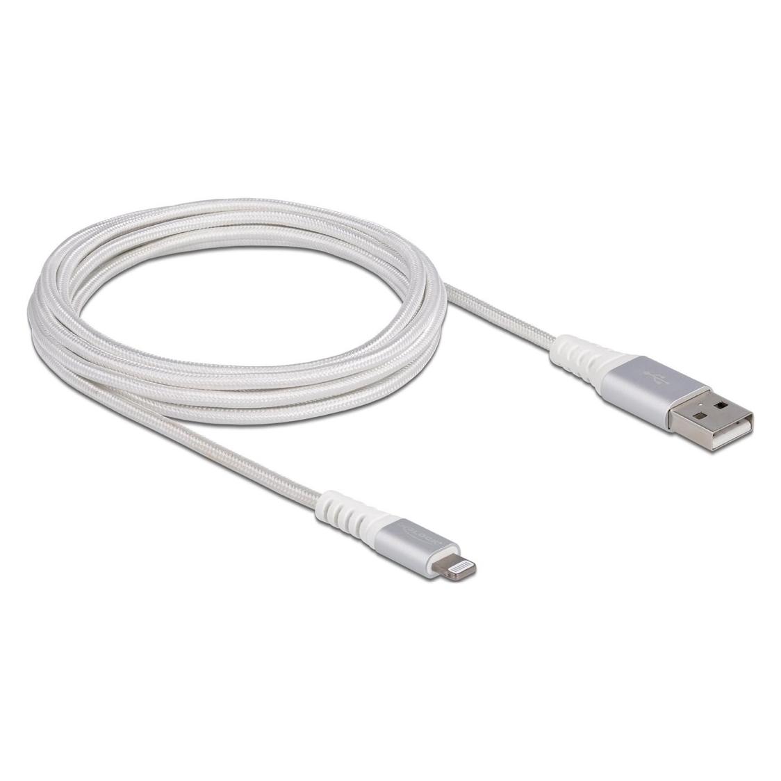 Delock USB 2.0-Kabel USB A - Lightning 3 m (3 m, USB 2.0) (83003)