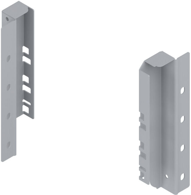 Blum TANDEMBOX Support de panneau arrière en bois, hauteur C 192 mm, gauche/droite, R9006 aluminium blanc (02344977)