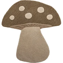 Mushroom Kinderteppich 90 cm, beige