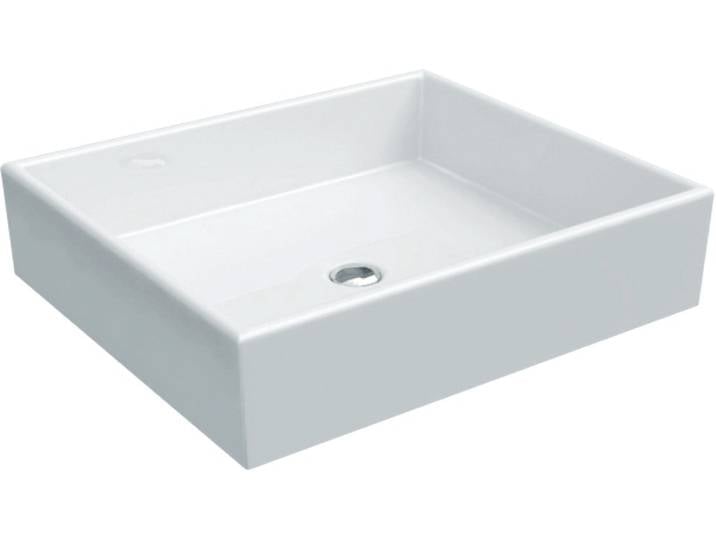 Lavabo à poser 500x420 blanc sans trop plein