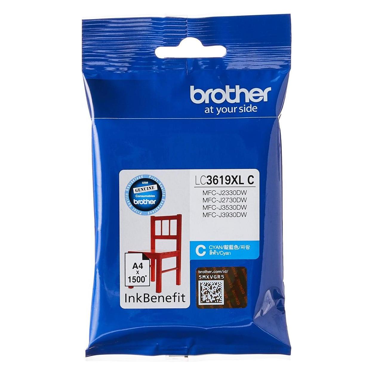 Brother LC3619XL Ink Cartridge Cyan - Original - Tintenpatrone (C) (LC3619XLC)