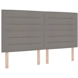 vidaXL Kopfteil mit Kopfteil Taupe 180 cm Kunstleder