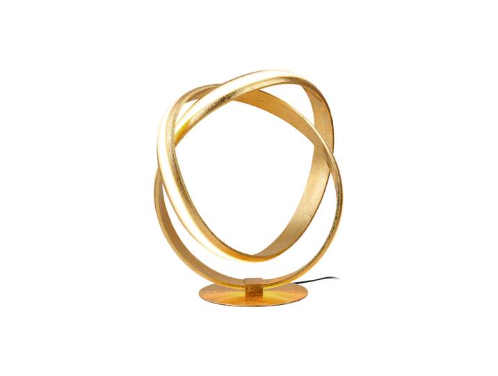 LED Design Tischlampe „Lazio“ Gold, Weiss Schuller