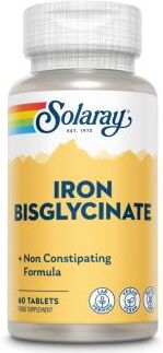 Solaray bisglycinate iron hierro bisglicinato 60comp.