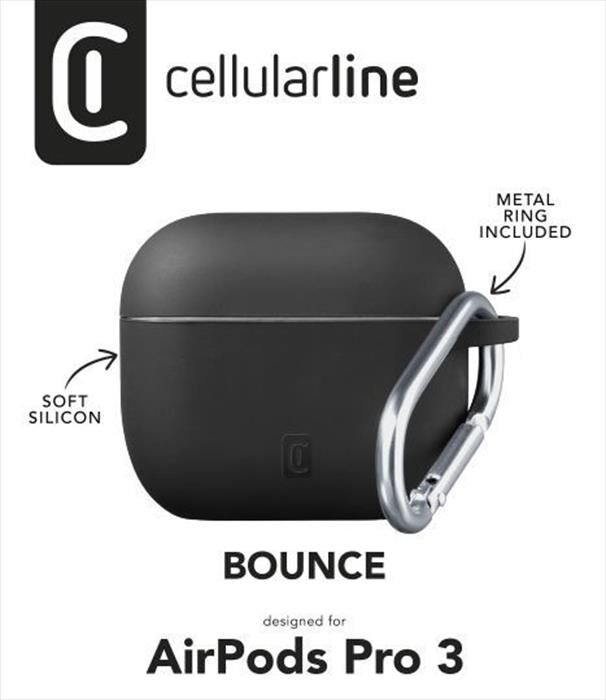 Cellular Line Custodia Bounce AirPods Pro 4-nero