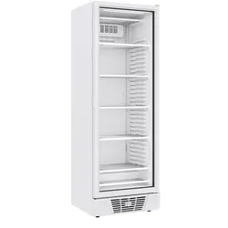 CombiSteel Tiefkühlschrank TOPO | 1 Glastür | 382L | HxBxT 187,5x64x67cm| Gefrierschrank, Tiefkühlgerät, Tiefkühltruhe | + CHEFGASTRO Geschirrtuch