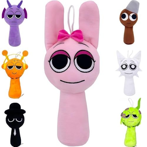 Wiztex Sprunkii Pluche Speelgoed - Roze - 20 cm