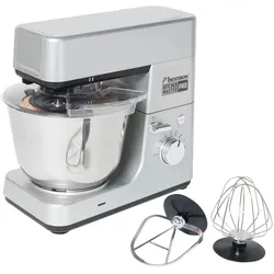 Bestron AKM1600S 4-in-1 Keukenmachine Kitchen Master Pro, Küchenmaschine, Silber