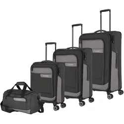 Travelite VIIA 4-Rollen Kofferset 4tlg., Koffer, Schwarz