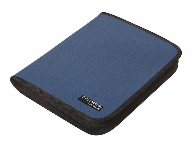 Bollmann by Pull UP Formularmappe oder Rezeptmappe mit 9 Fächern, für den Hausbesuch, Farbe: blau 6.02.415