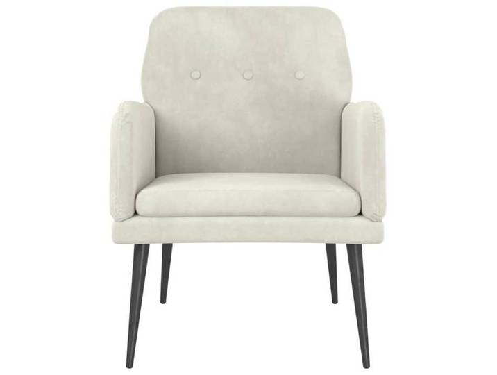 Soldes d'automne Crème Siège/Fauteuil - 62x79x79cm - Fauteuil - crème - 62x79x79cm Velours 8472593219150