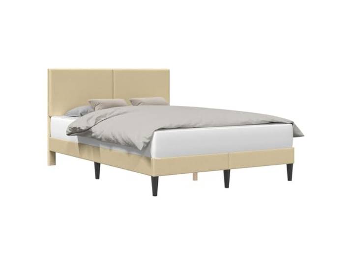 PUGYNBK Bettgestell aus Cord, Grün, 160 x 200 cm Feste Lattenroste, robustes Sperrholz, konische Füße, einfache Reinigung