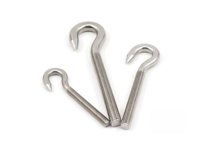 304 Edelstahl-Schafaugenschraubenring Haken-Maschinen-Schraubring for Aufhängen M4 ~ M24(Hook,M20-1pcs)