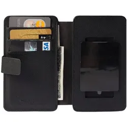Krusell Malmö FlipWallet Slide 2XL schwarz (Apple iPhone 5c, Samsung Galaxy S Duos, Samsung Galaxy S3 Mini, Samsung Galaxy S4 mini, Samsung Galaxy Trend, Samsung Galaxy Trend 2, Samsung Galaxy Trend Lite, Samsung Galaxy Trend Plus), Smartphone Hülle, Schwarz