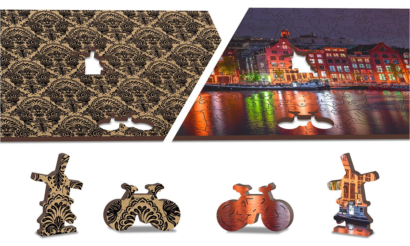 WOODEN.CITY Stad Puzzel 600 stuks